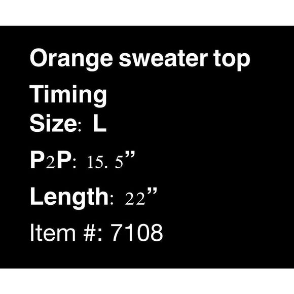 Anthropologie orange sweater tank- size L - Picture 7 of 7